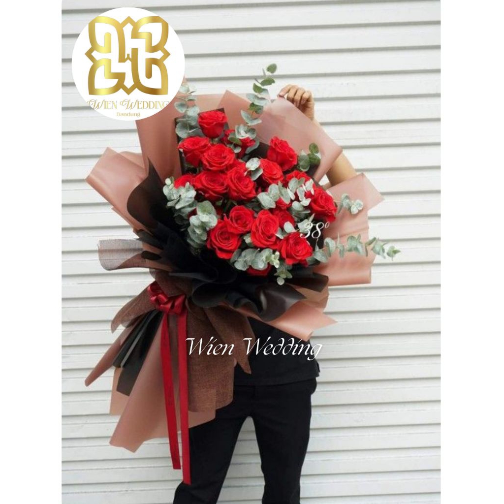 BUKET MAWAR MERAH SEGAR