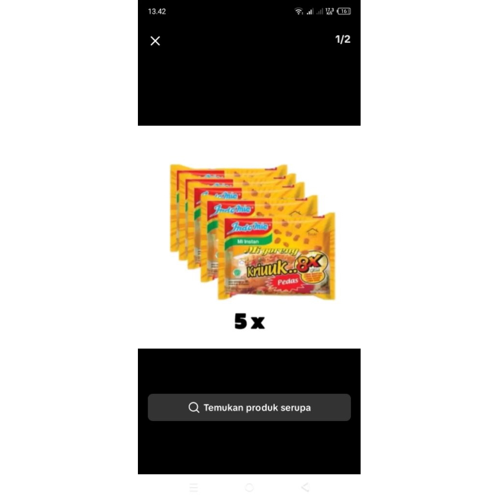 INDOMI KRIUK 8X 5PICIS