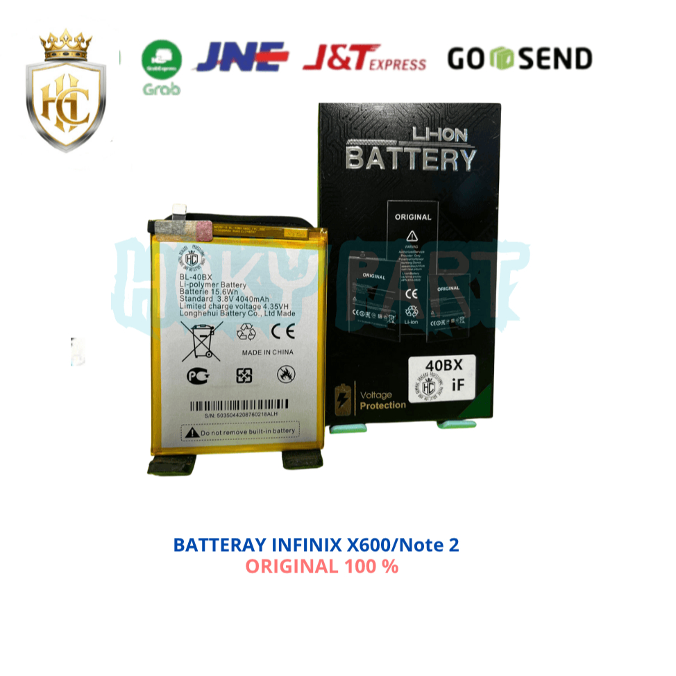 BATERAI X600/Note 2 40BX ORIGINAL