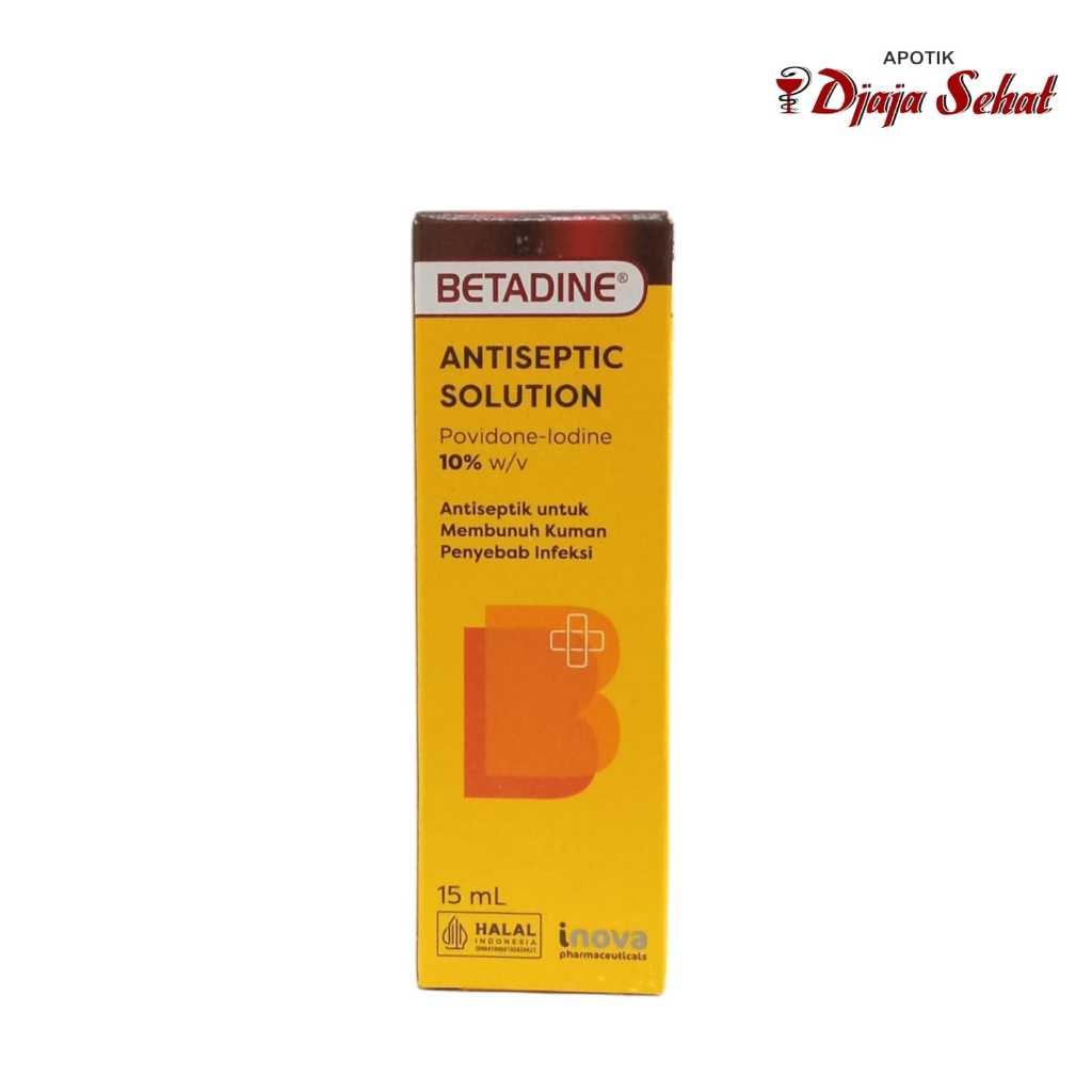BETADINE SOLUTION 15 ML - OBAT MERAH