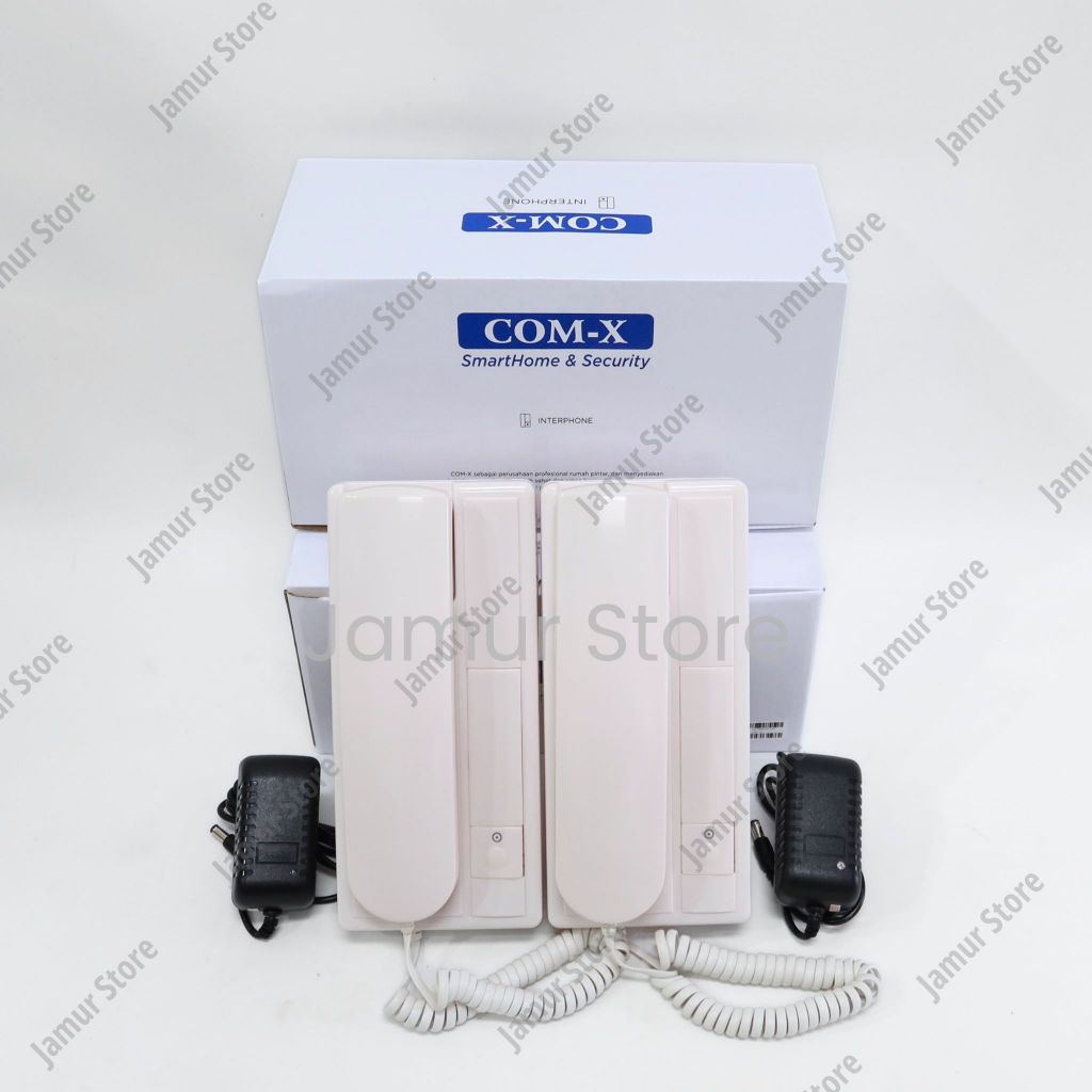 Intercom Kabel 2 Arah Com-X CX-1L With Adaptor 2pcs Interphone Kabel