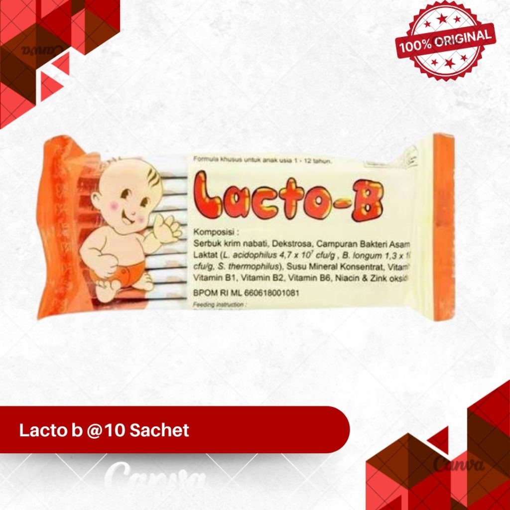 LACTO B @10 SACH (PROBIOTIK)