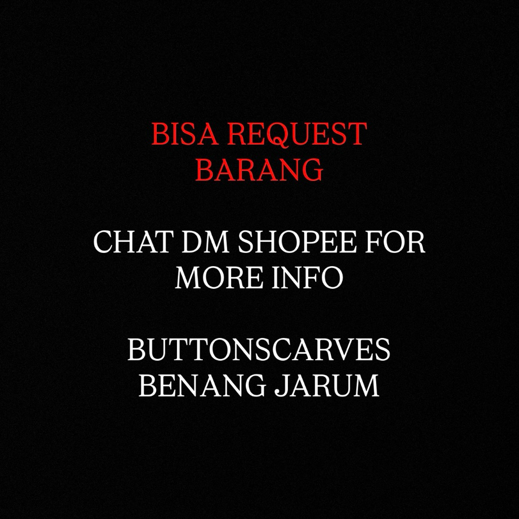 [REQUEST] BUTTONSCARVES BENANG JARUM