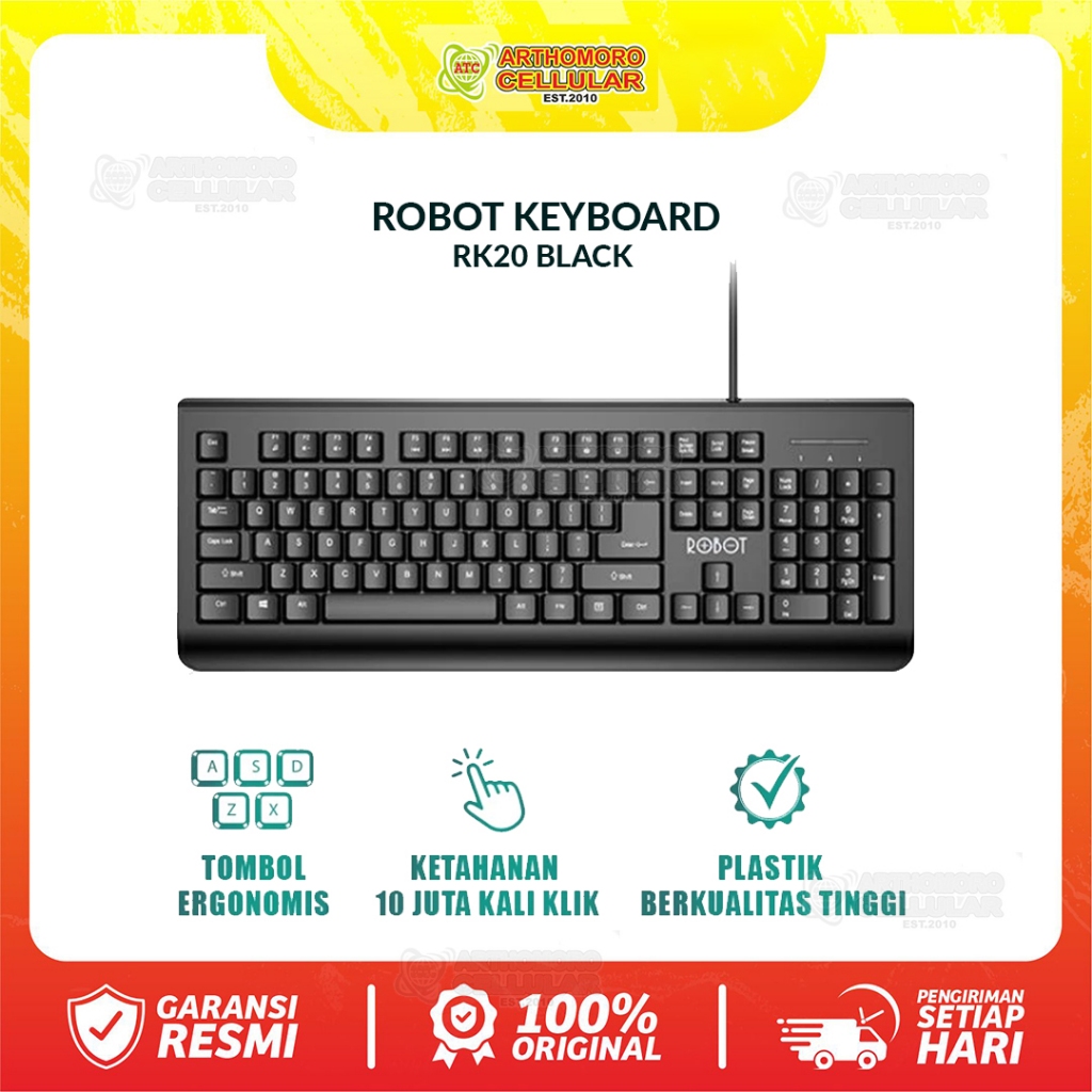 ROBOT KEYBOARD RK20 BLACK