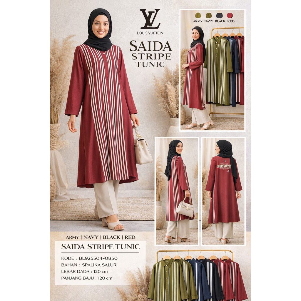 SAIDA strip Tunic