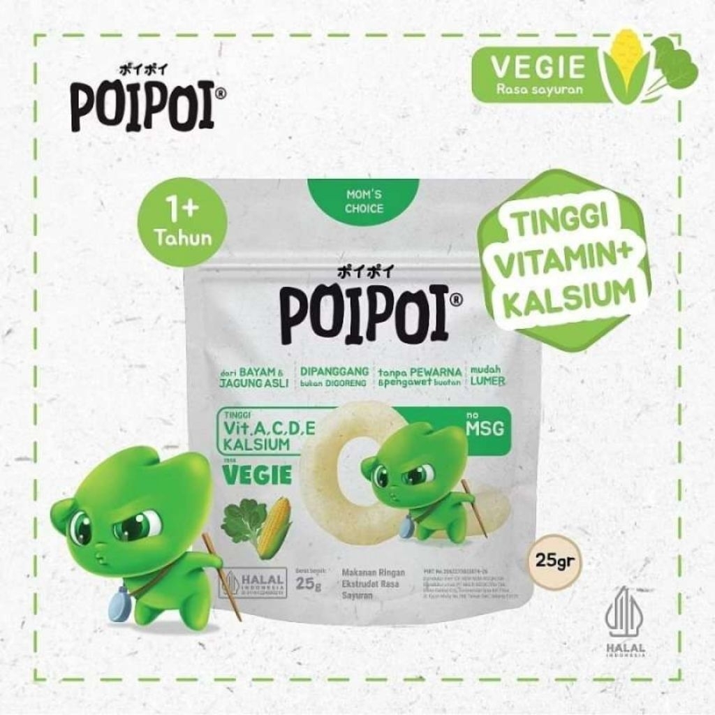 POIPOI SNACK VEGGIE 25G