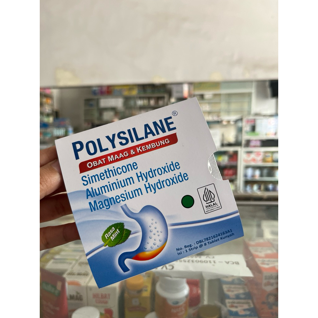 POLYSILANE 1 strip isi 8 tablet kunyah