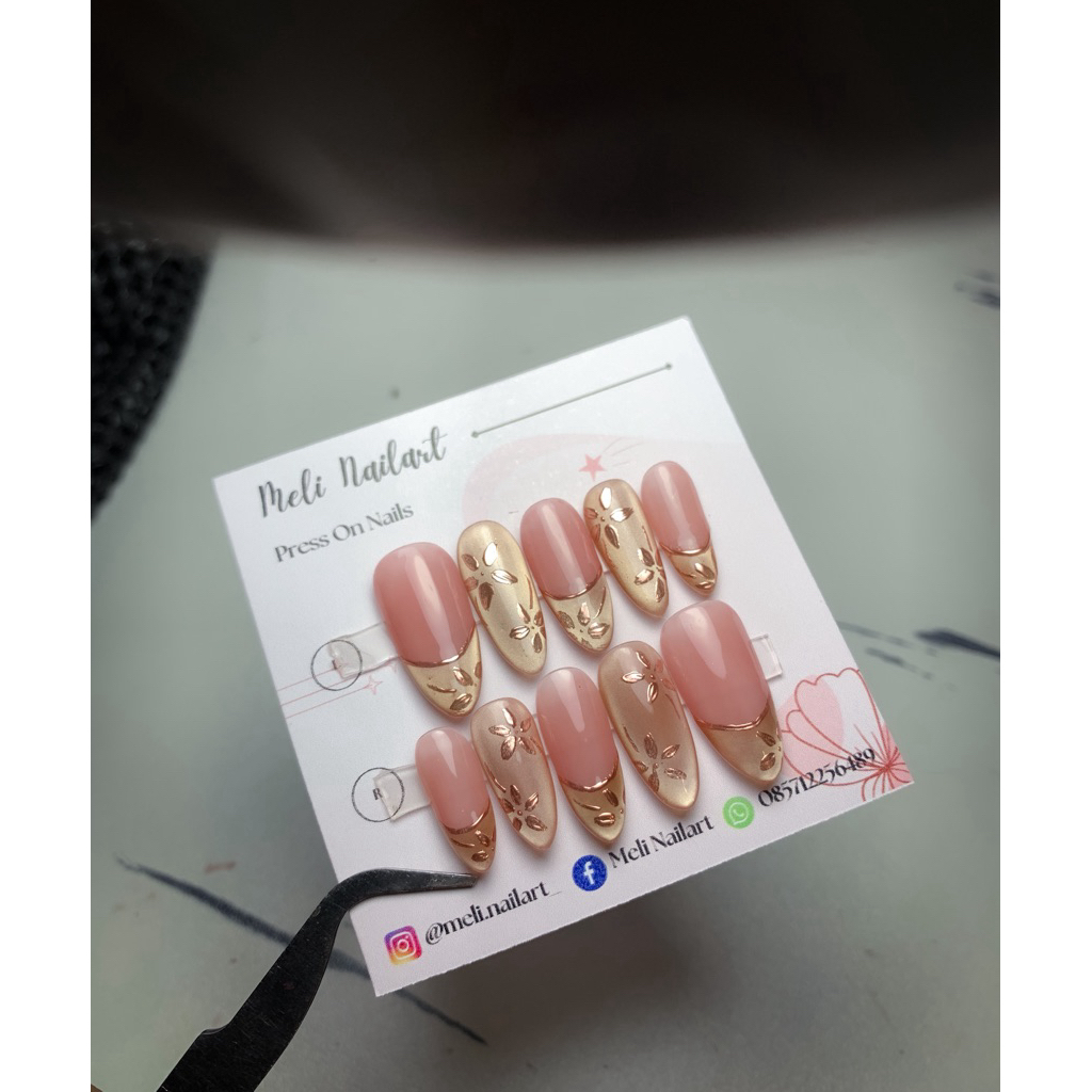 Press on nails cat eye custom