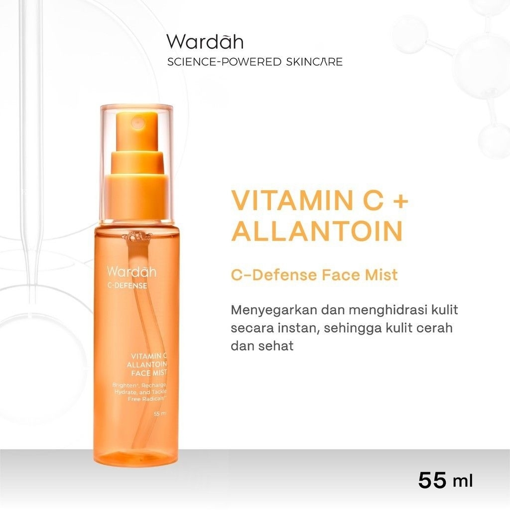 (BISA COD) Wardah C-defence face mist 55ml