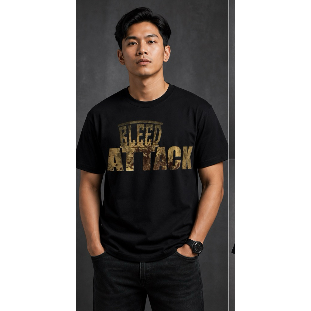 Kaos bleed attack tshirt premium buildup