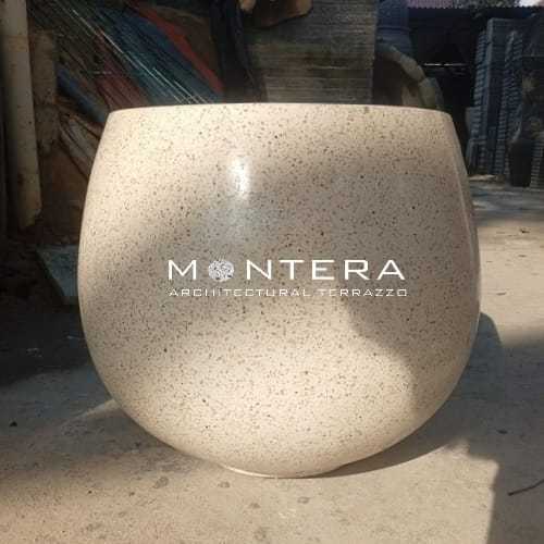Invoice Pot Terazzo Bulat