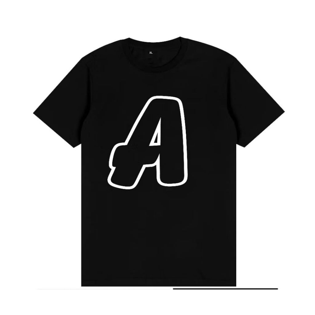 KAOS LENGAN PENDEK HURUF A