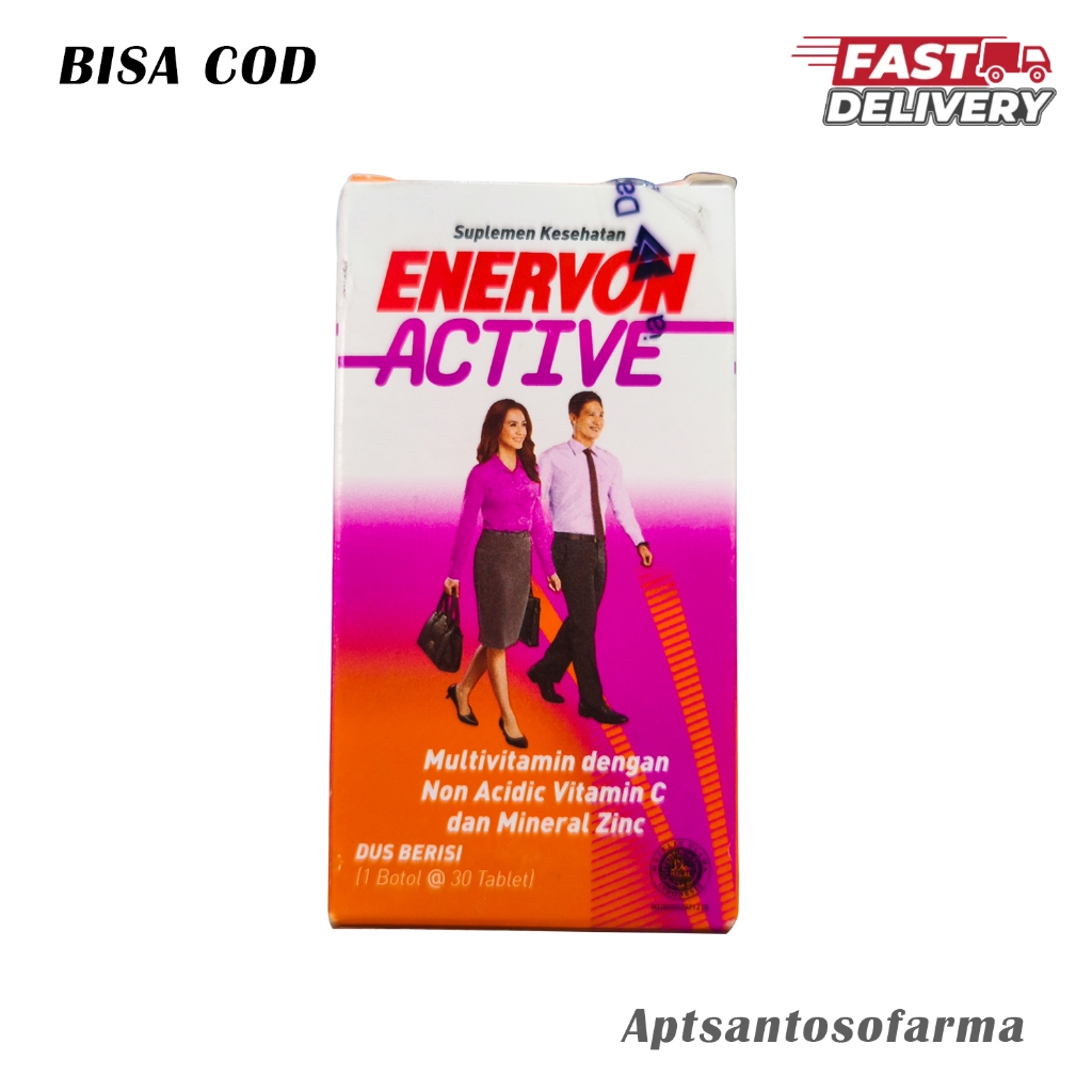 Enervon Active 30 Tablet | Suplemen Multivitamin Dewasa
