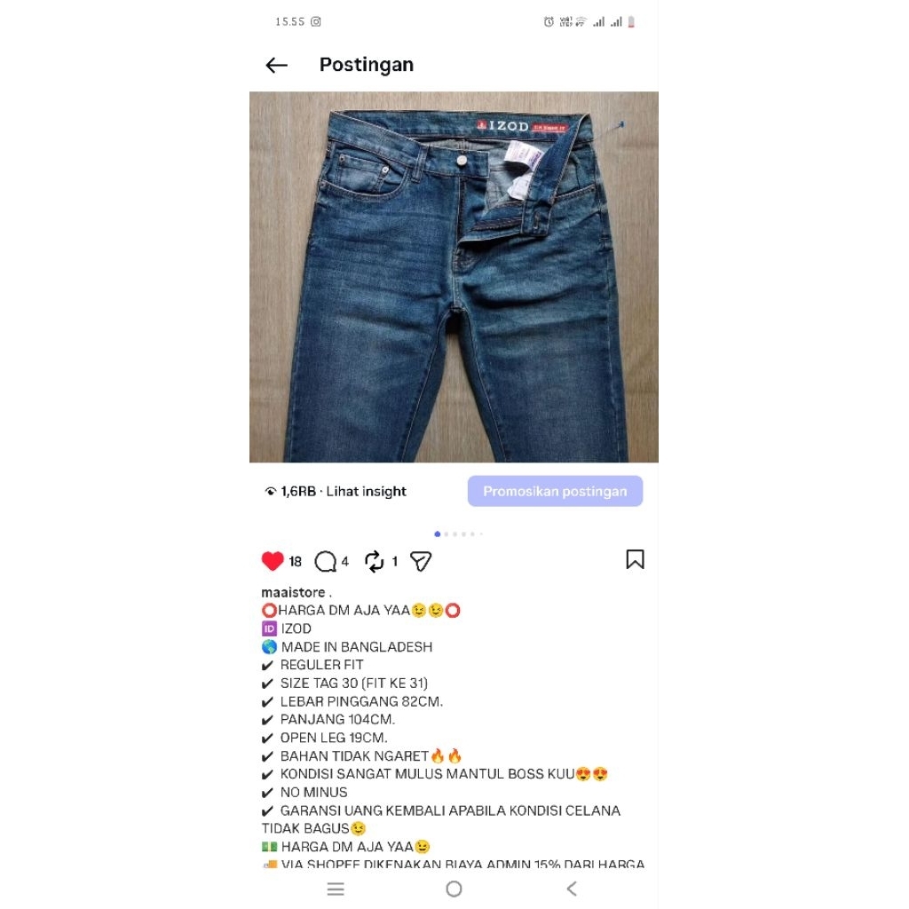 Celana jeans priaa