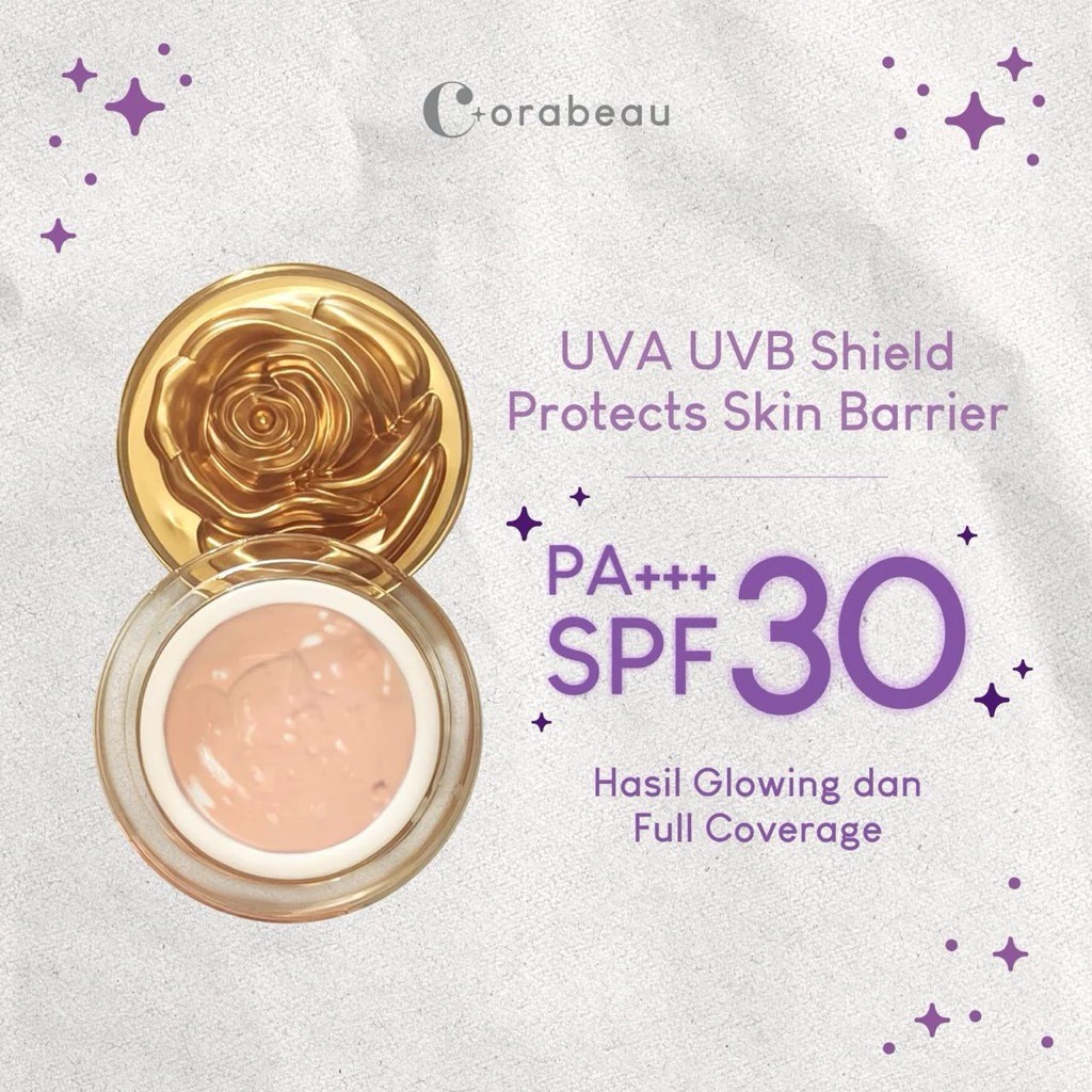 CORABEAU SUNCREEN TINT SPF 30 PA+++ - Suncreen Glowing Full Coverage