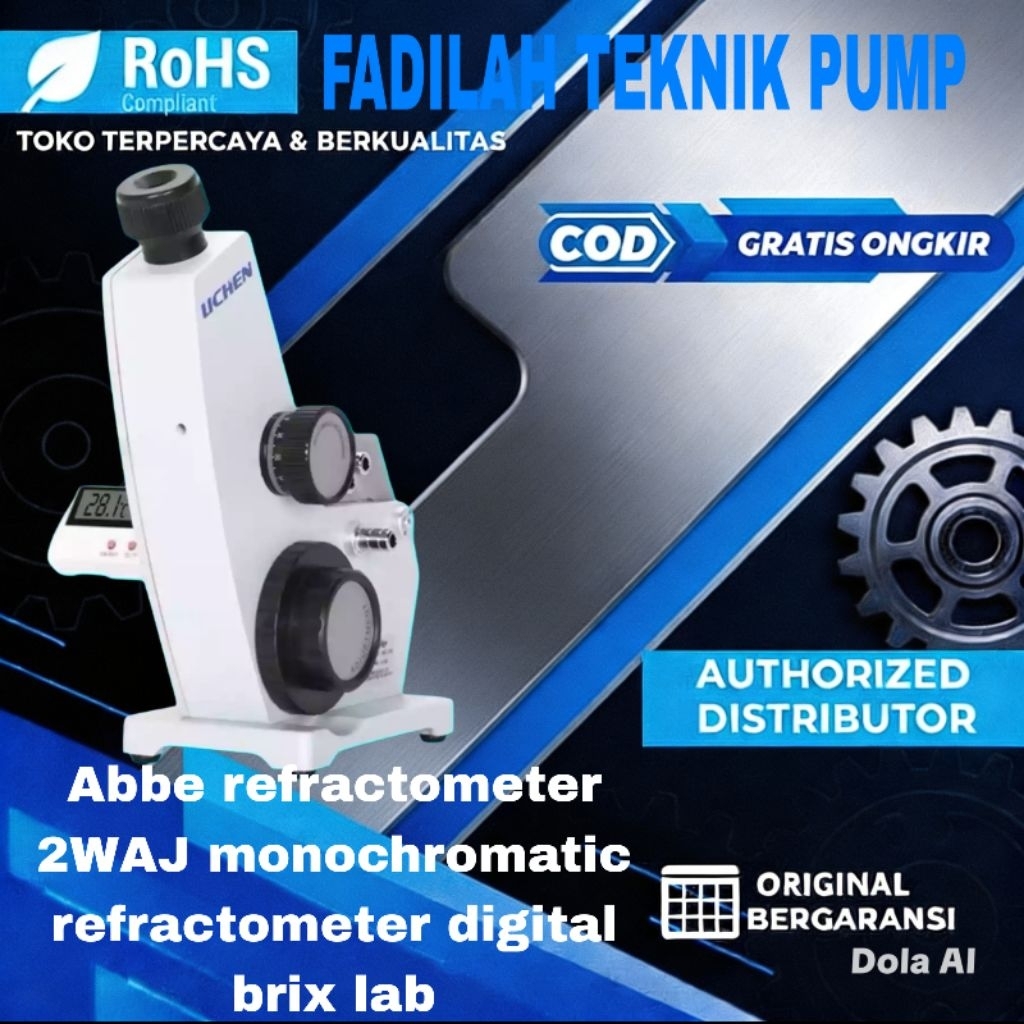 Abbe refractometer 2WAJ monochromatic refractometer digital brix lab