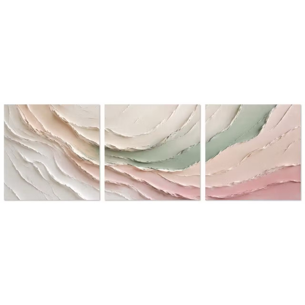 Lukisan texture custom 30x30cm 3pcs
