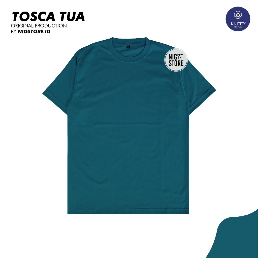 KAOS POLOS TOSCA TUA BASIC LENGAN PENDEK COTTON COMBED 30S