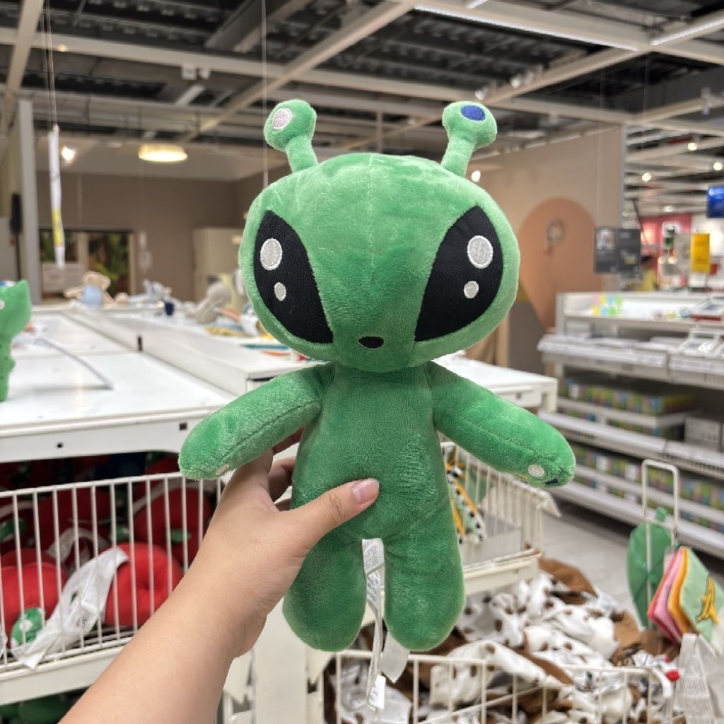 IKEA Boneka Alien Hijau 34 cm