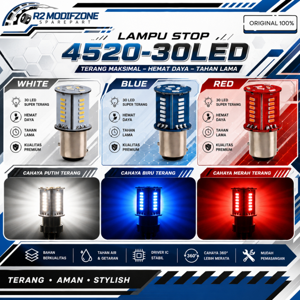 Lampu Stop 4520 30LED Universal