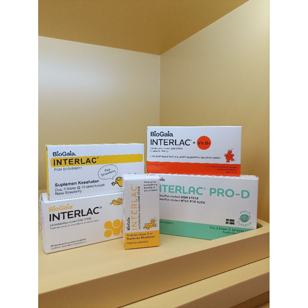 Interlac Probiotiks Drop Strawberry D3