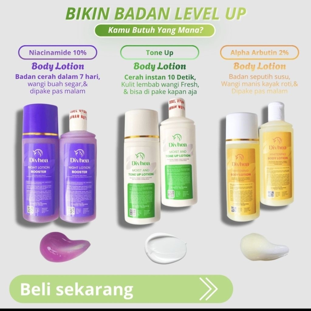 Divhea lotion 1 paket.