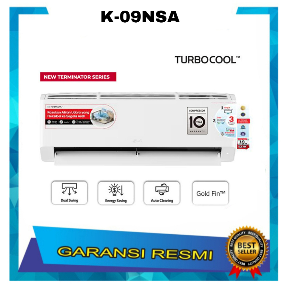 LG AC TURBOCOOL Standard New Terminator Basic K09NSA-Unit only