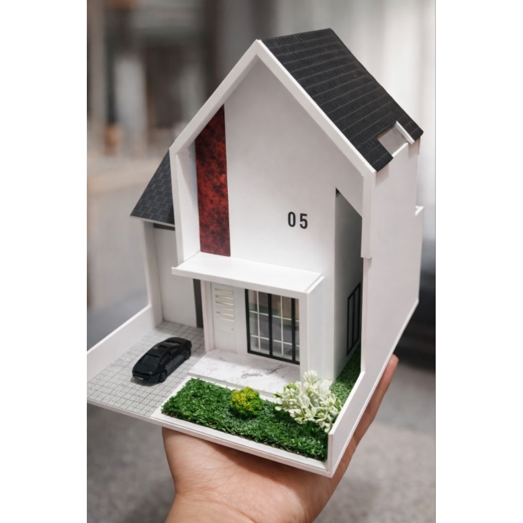 miniatur rumah scandinavia