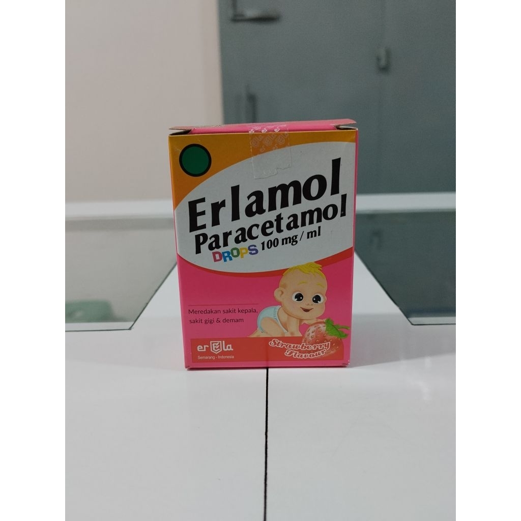 ERLAMOL DROPS 15ML RASA STRAWBERRY