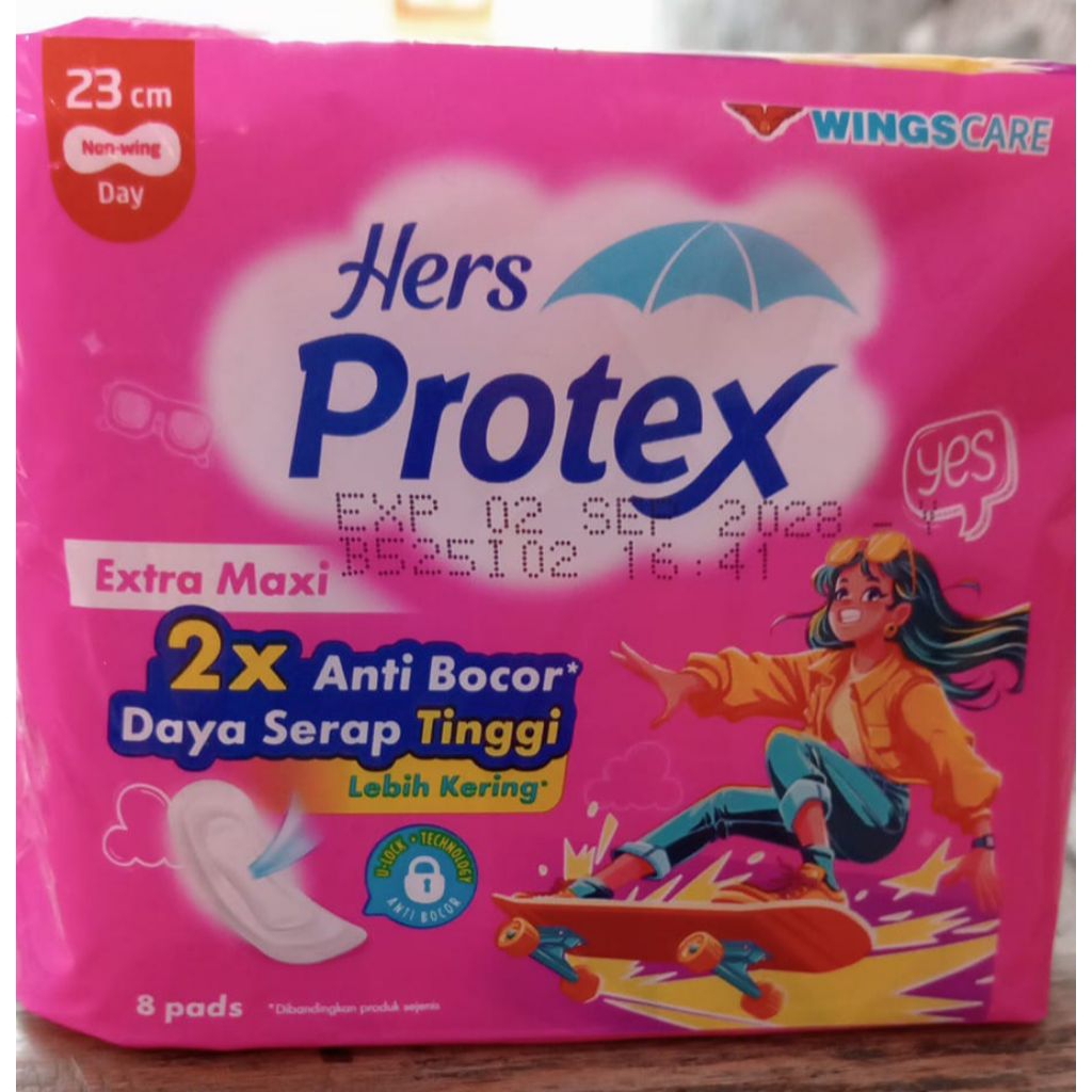 HERS PROTEX NON WINGS ISI 8 PADS