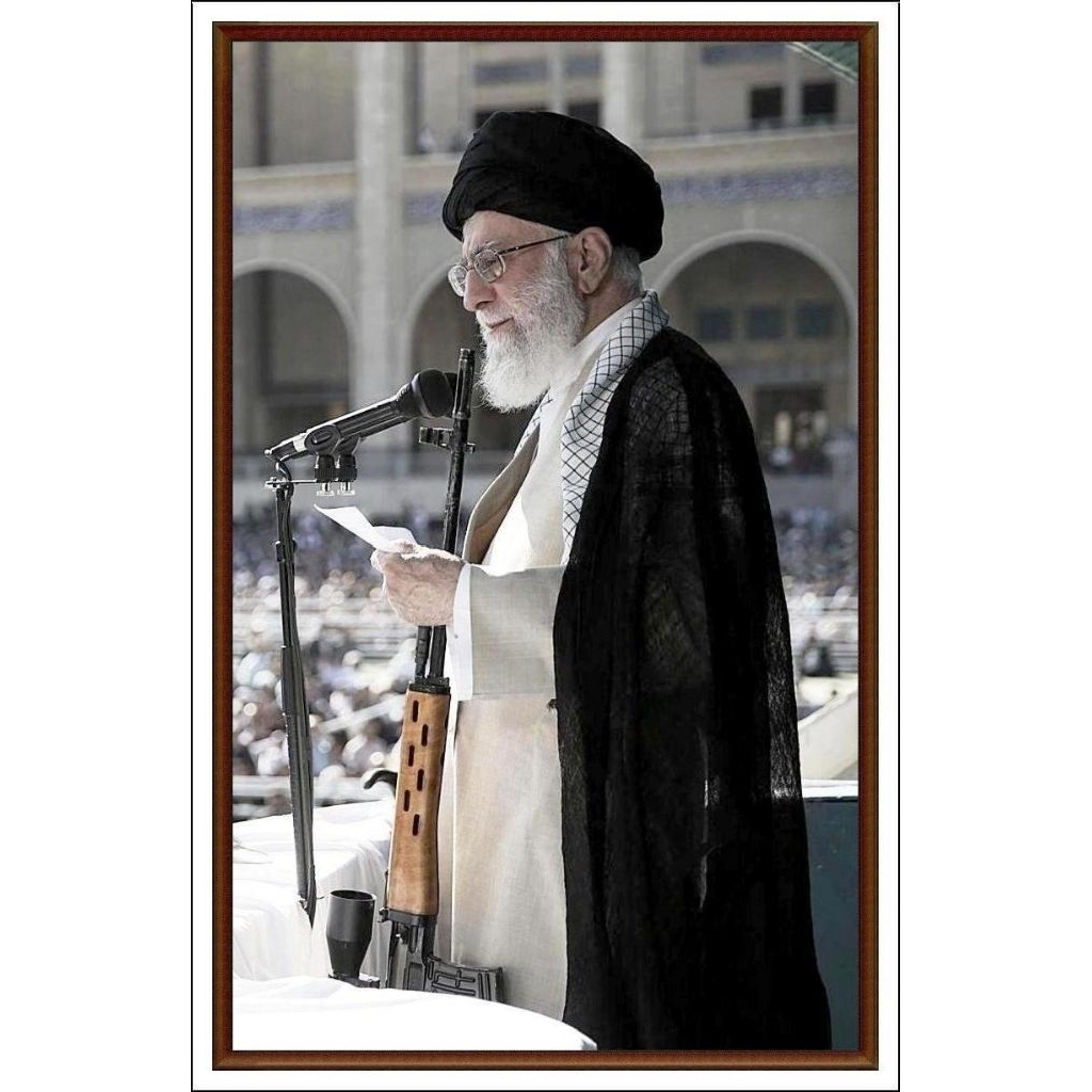 STIKER IMAM ALI KHAMENEI 10X6CM