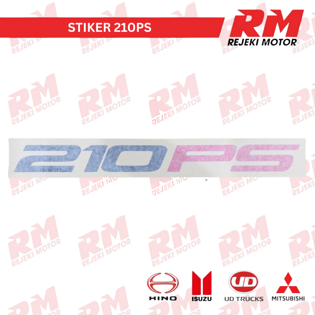 STIKER ISUZU " 210PS "