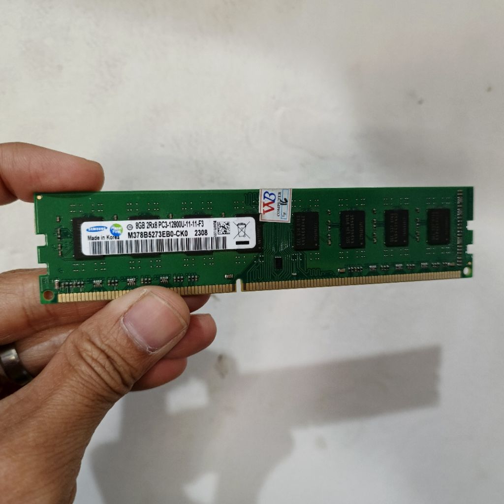 Memory RAM 8GB DDR3 PC 12800 Longdimm