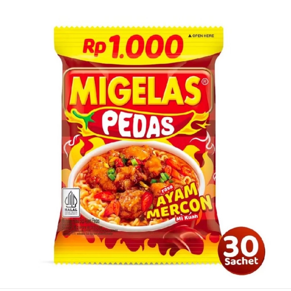 MIGELAS PEDAS AYAM MERCON 30PC