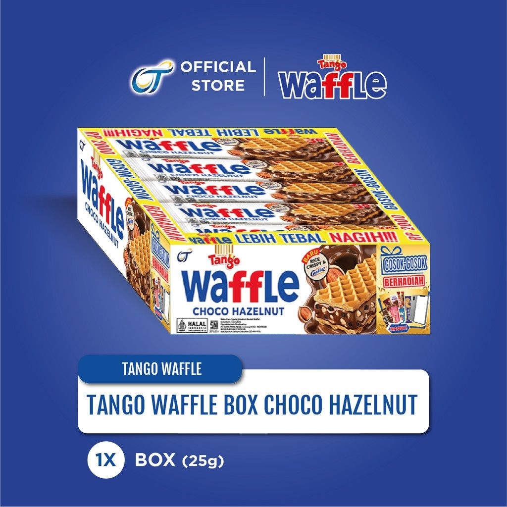 Waffle Biskuit Choco Hazelnut 2000 Isi 12x25gr