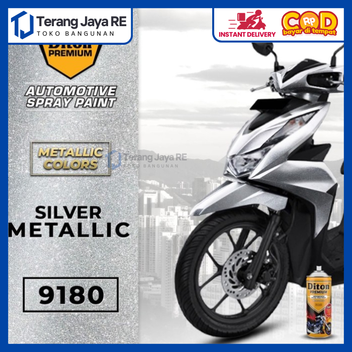 Cat Semprot Diton Premium 9180 Silver Metallic