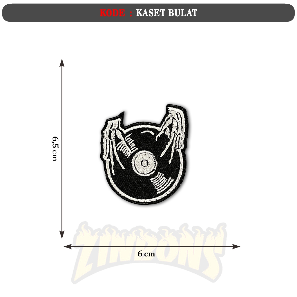 Patch bordir patch Musik / band emblem bordir extra patch patch MUSIK
