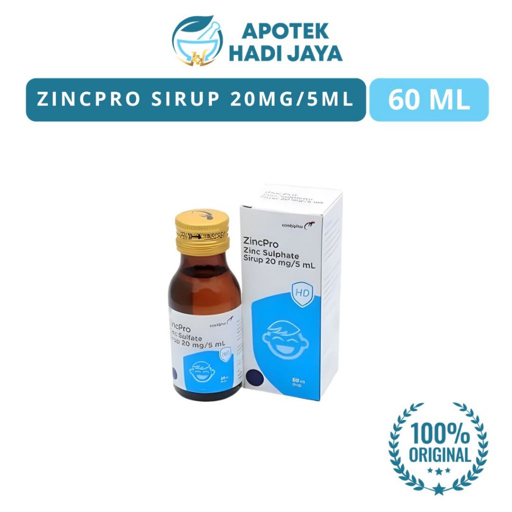 ZINCPRO SIRUP RASA APEL BOTOL 60 ML