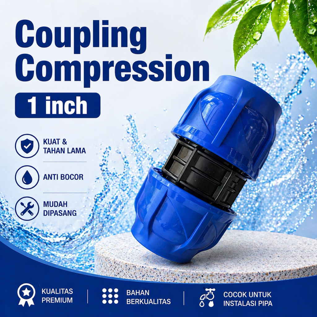 SAMBUNGAN LURUS (Coupling Compression) 1 Inch