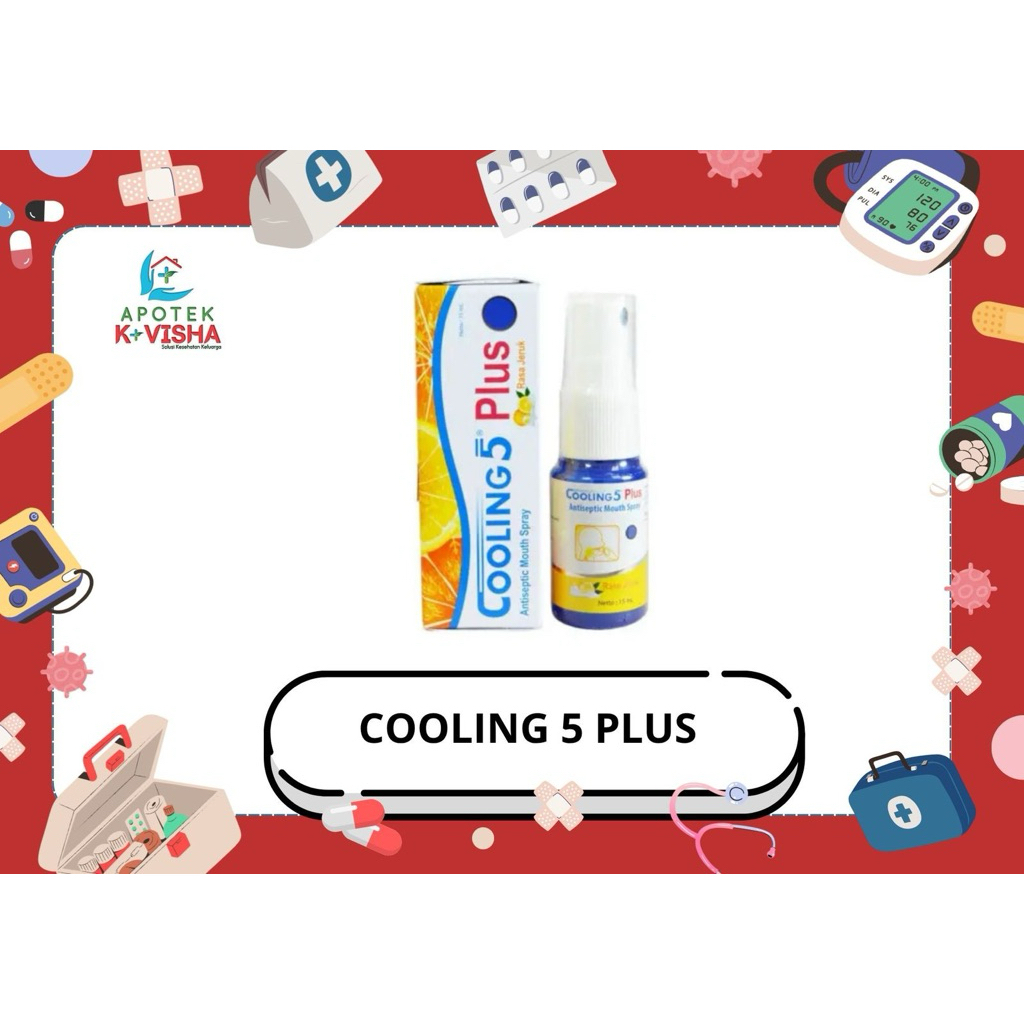 COOLING 5 PLUS ORANGE PER BOTOL SEMPROT ISI 15 ml