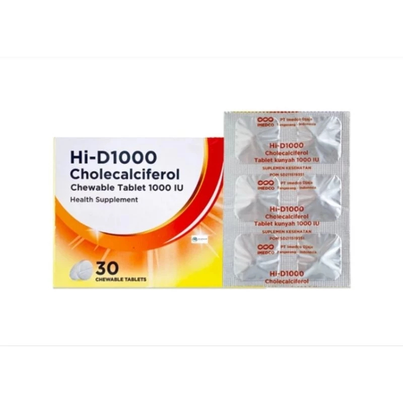 HI-D 1000 BOX 30 TABLET CHEWABLE