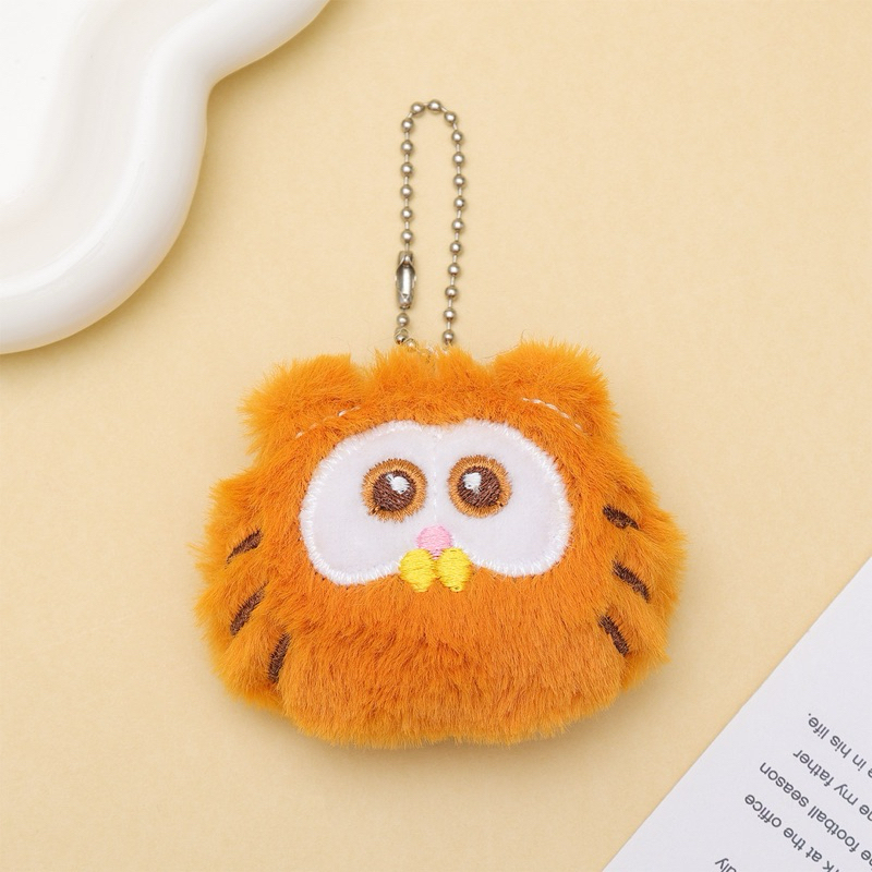 Gantungan Boneka Kucing Orange Rantai