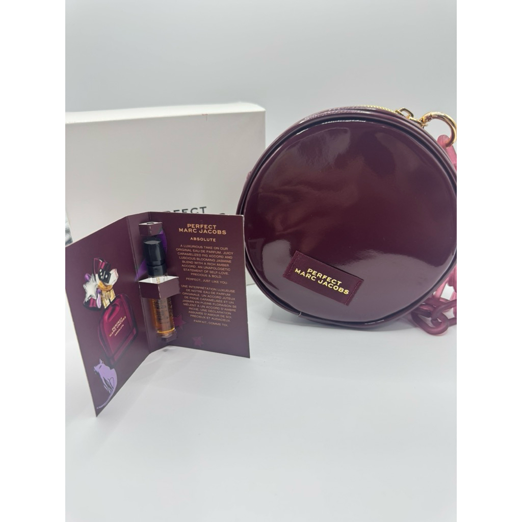 mj round small pouch with chain