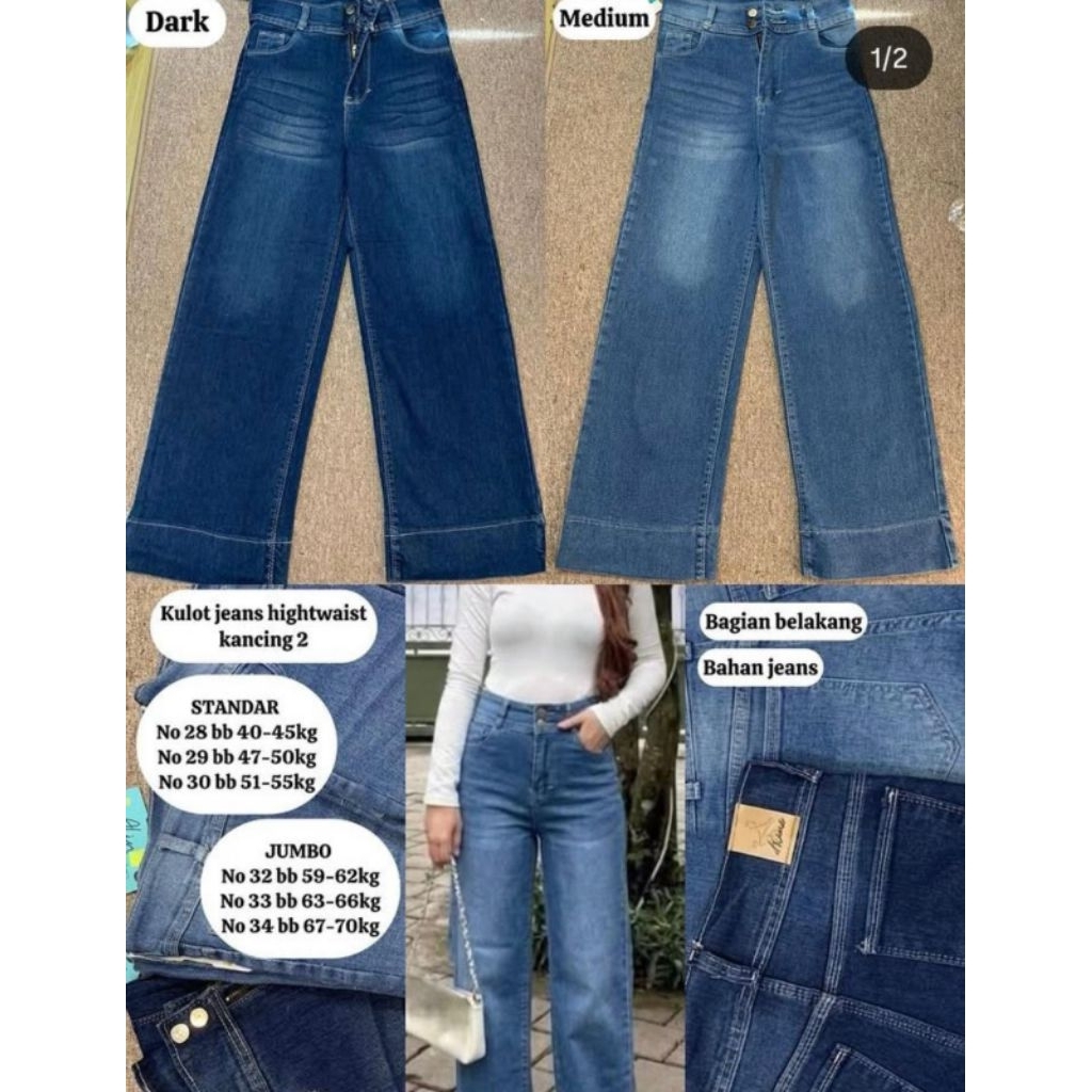 KULOT JEANS STRETCH ALINE