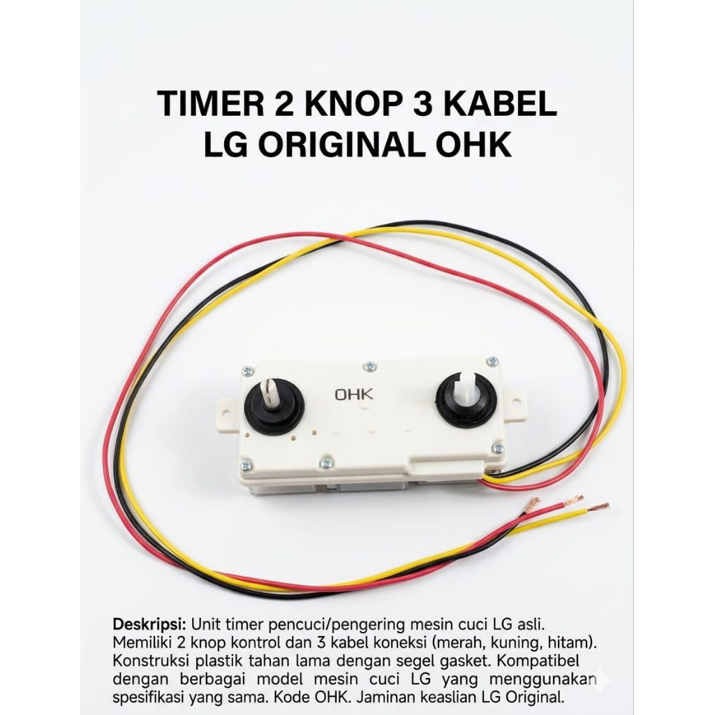 TIMER 2 KNOP 3 KBL LG ORIGINAL OHK