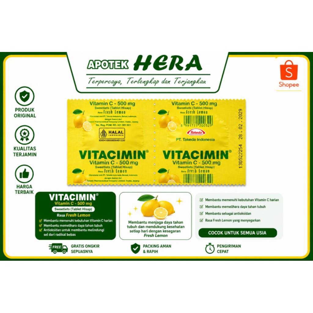 Vitacimin C - 500mg Tablet Hisap