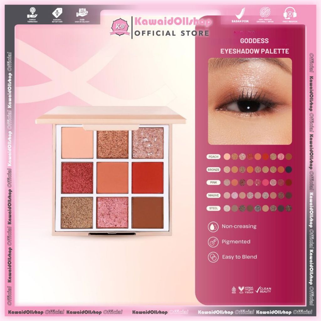 ESQA Goddess Eyeshadow Palette