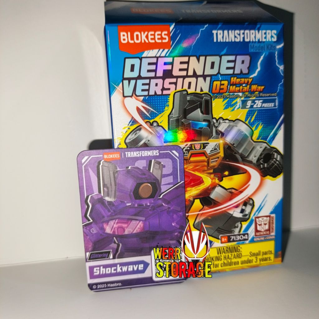 Action Figure Blok Transformers Defender Version Vol 3 Glittering Shockwave