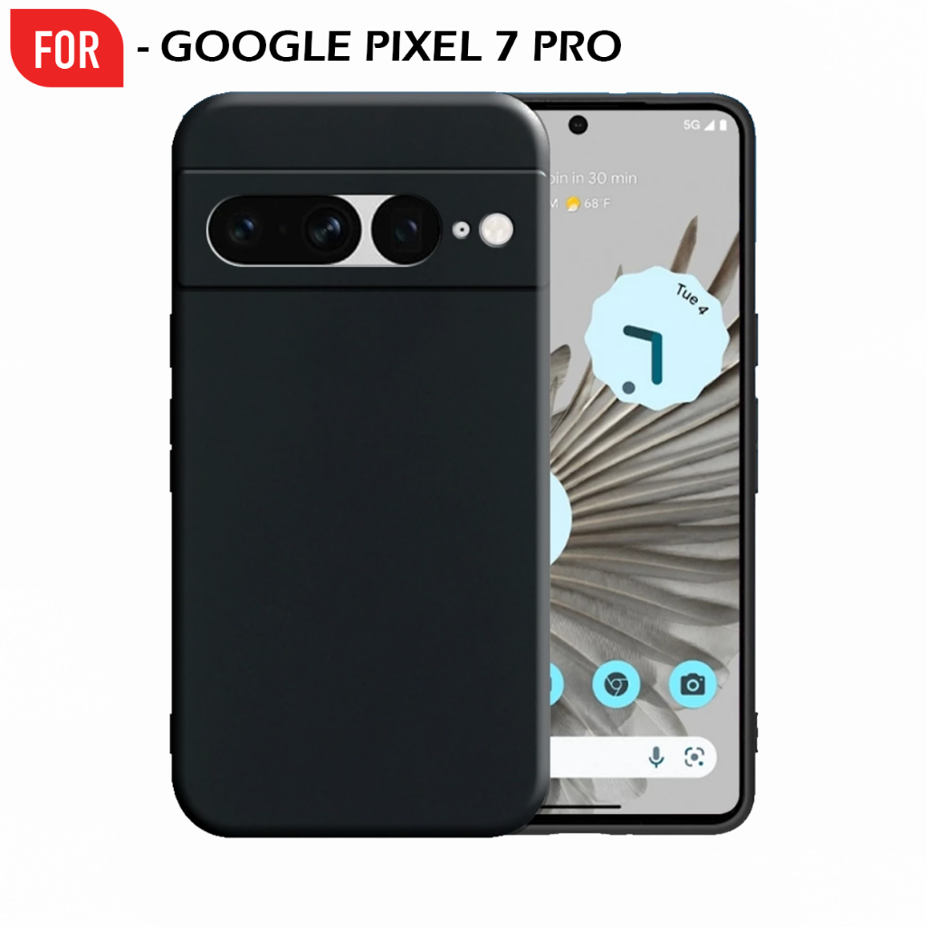 Case Google Pixel 7 Pro Black Matte Premium Ultra Slim Soft Case Casing