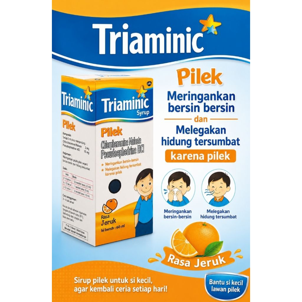 Triaminic Sirup 60 ML RASA JERUK